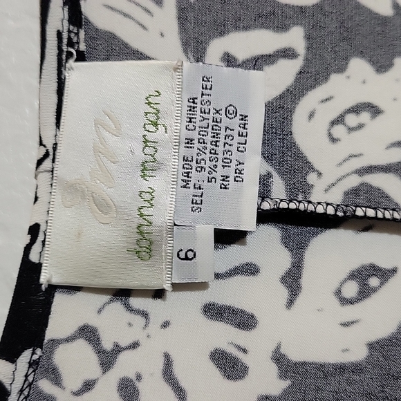 DIANA MORGAN Stretchy Mock Chest Wrap Dress 6 - Picture 4 of 8